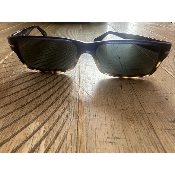 Persol 2747-S 955/4N 57*16 140 Rectang. Polorized Blue Tortoise Men's Sunglasses